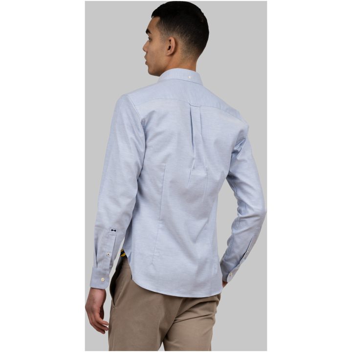Skjorta Oxford Slim Himmelsblå J.Harvest & Frost XS 35/36 – billede 6