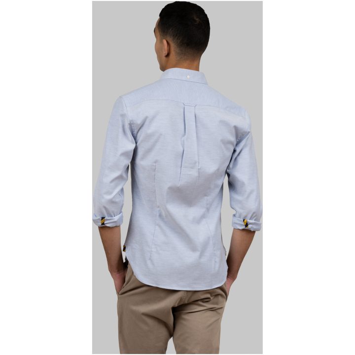 Skjorta Oxford Slim Himmelsblå J.Harvest & Frost XS 35/36 – billede 7