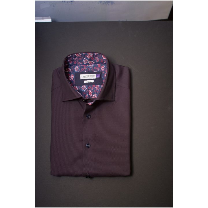 Skjorta Oxford Stretch Slim Lila J.Harvest & Frost XS 35/36 – billede 5