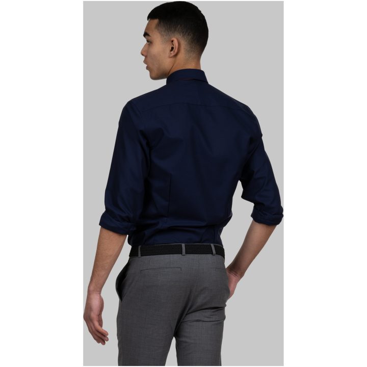 Skjorta Oxford Stretch Slim Marinblå J.Harvest & Frost XS – billede 5