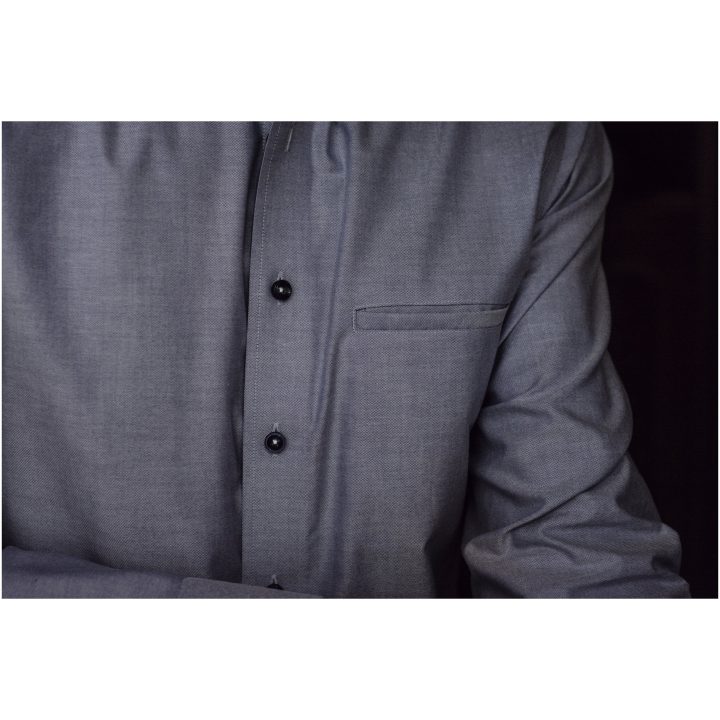 Skjorta Oxford Stretch Slim Vit J.Harvest & Frost XS – billede 9