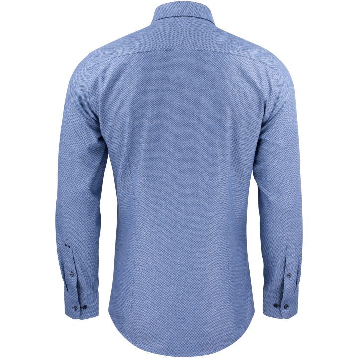 Skjorta PB144 Brushed Jacquard Regular Blå J.Harvest & Frost S 37/38 – billede 2