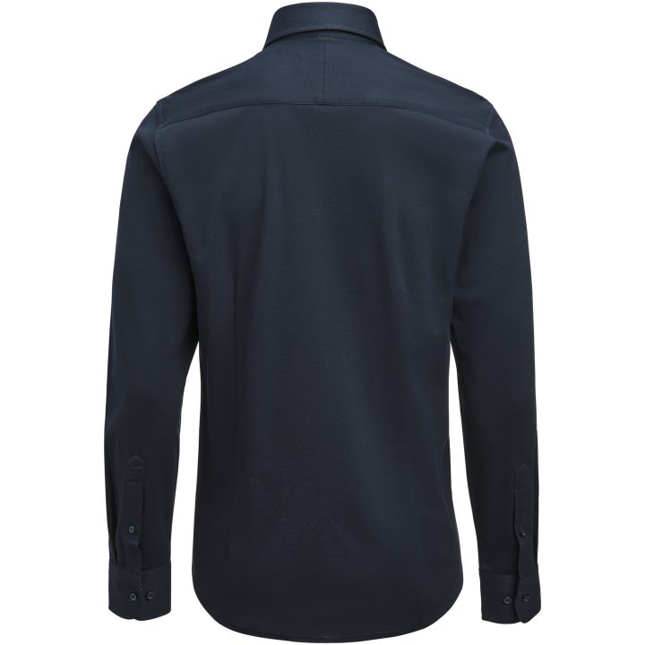 Skjorta Pique Knit Slim Marinblå J.Harvest & Frost XS 35/36 – billede 3