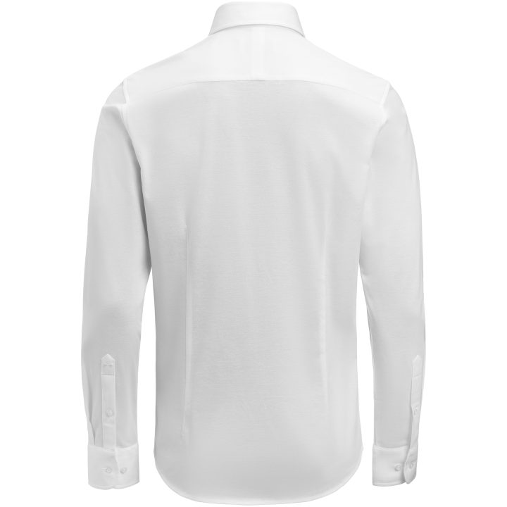 Skjorta Pique Knit Slim Vit J.Harvest & Frost XS 35/36 – billede 3