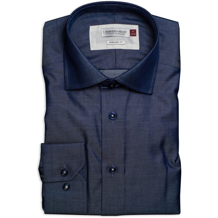 Skjorta RB120 Twill Regular Indigo J.Harvest & Frost S 37/38 – billede 8