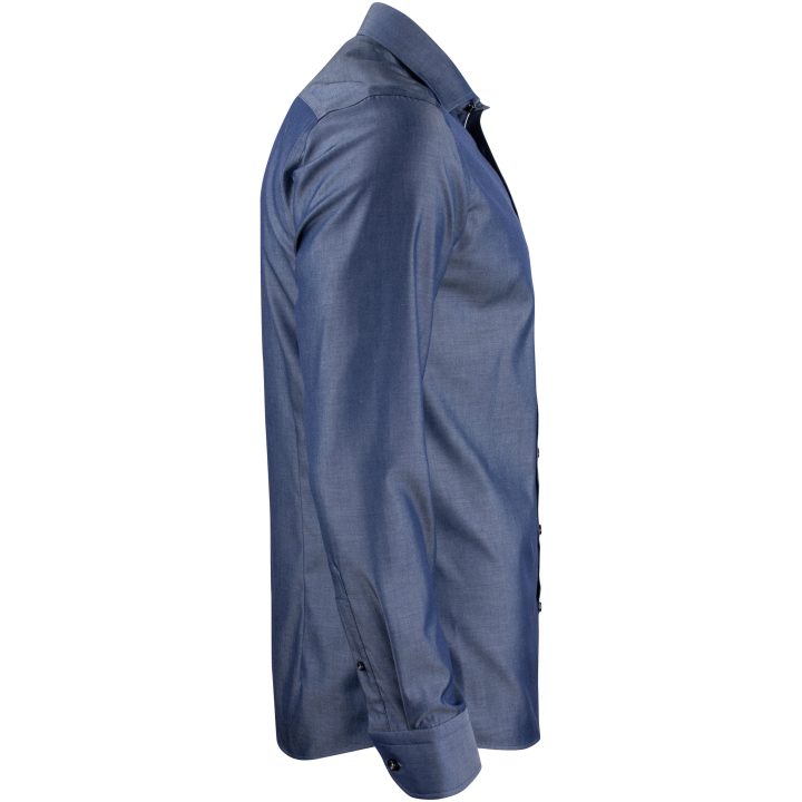 Skjorta RB120 Twill Slim Indigoblå Indigo J.Harvest & Frost XS 35/36 – billede 5