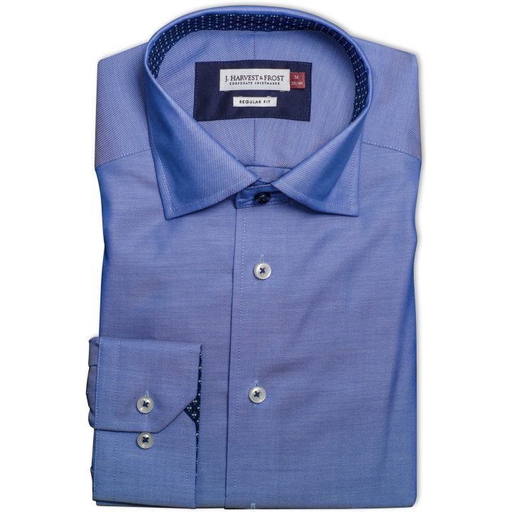 Skjorta RB122 Twill Regular Mellanblå J.Harvest & Frost s – billede 5