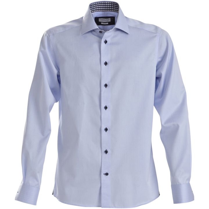 Skjorta RB20 Twill Regular Himmelsblå/marinblå J.Harvest & Frost s – billede 2