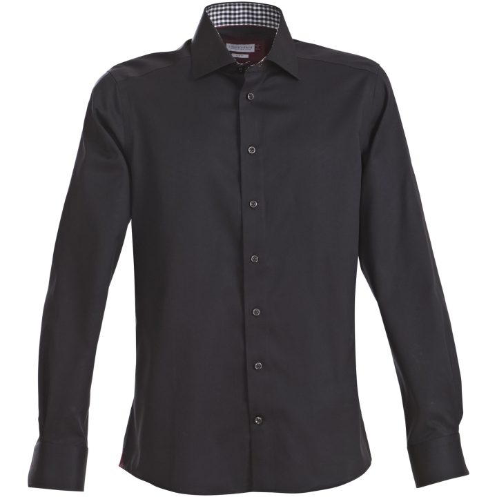 Skjorta RB20 Twill Regular Svart/röd J.Harvest & Frost s – billede 2