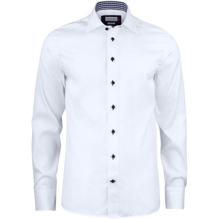 Skjorta RB20 Twill Regular Vit Marinblå J.Harvest & Frost s – billede 2