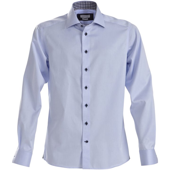 Skjorta RB20 Twill Slim Sky/marinblå J.Harvest & Frost XS – billede 4