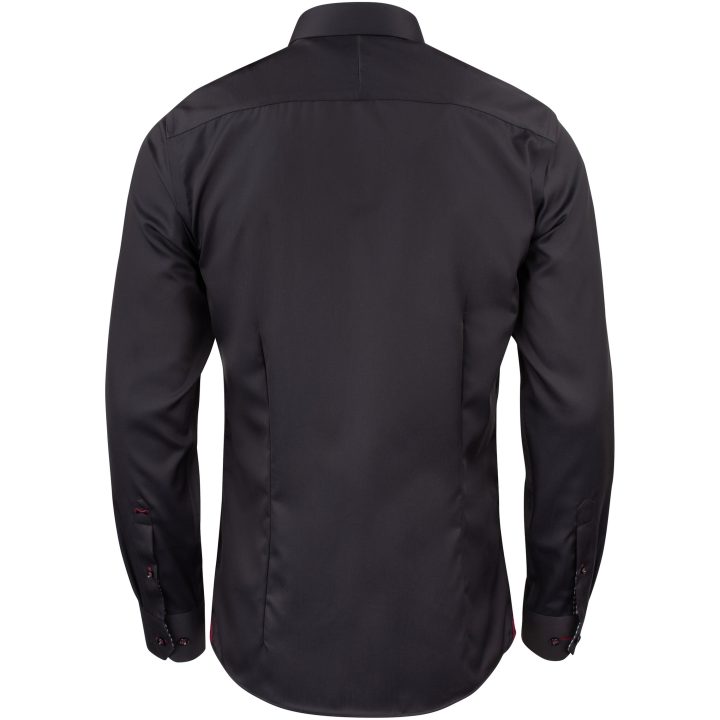 Skjorta RB20 Twill Slim Svart/röd J.Harvest & Frost XS – billede 2