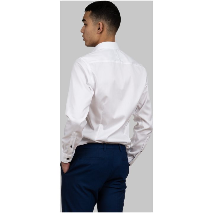 Skjorta RB20 Twill Slim Vit Marinblå J.Harvest & Frost XS – billede 6