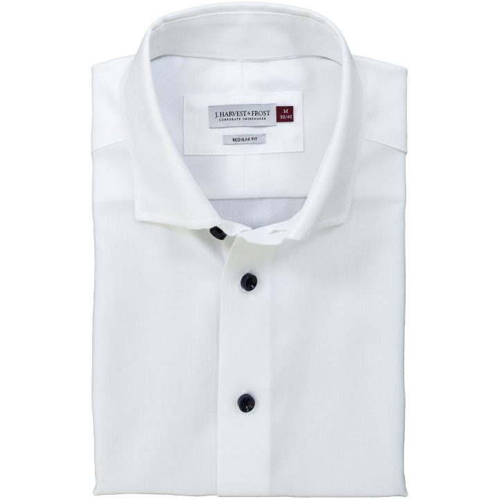 Skjorta Royal Twill Regular Vit J.Harvest & Frost S 37/38 – billede 5