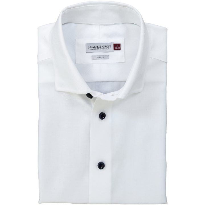Skjorta Royal Twill Slim Vit J.Harvest & Frost XS 35/36 – billede 5