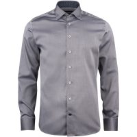 Skjorta Twill Slim Grå J.Harvest & Frost