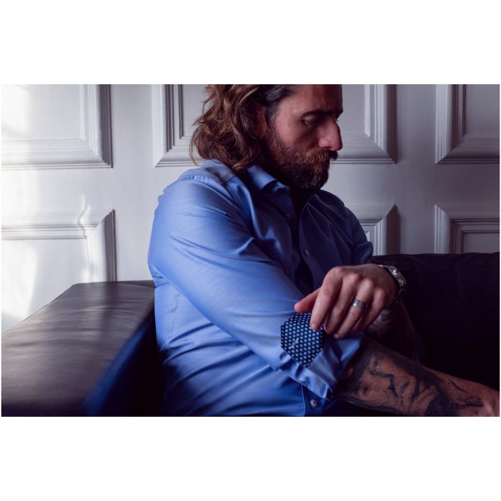 Skjorta Twill Slim Himmelsblå J.Harvest & Frost XS – billede 12