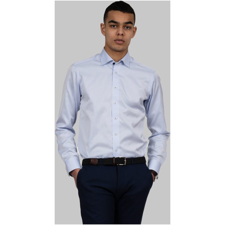 Skjorta Twill Slim Himmelsblå J.Harvest & Frost XS – billede 7