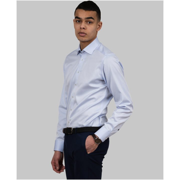 Skjorta Twill Slim Himmelsblå J.Harvest & Frost XS – billede 8