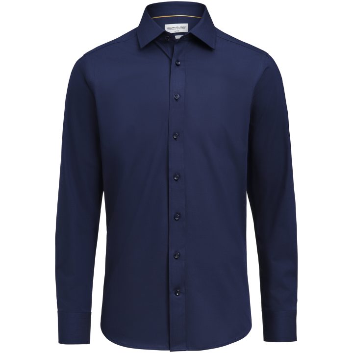 Skjorta YB150 Twill Stretch Regular Marinblå J.Harvest & Frost s – billede 2