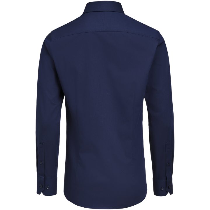 Skjorta YB150 Twill Stretch Slim Marinblå J.Harvest & Frost XS – billede 4