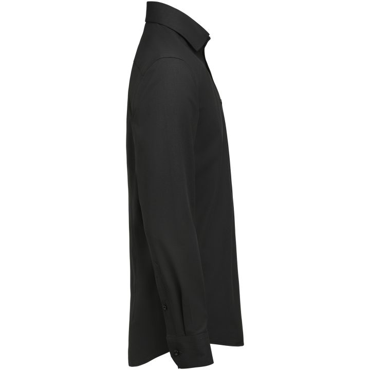 Skjorta YB150 Twill Stretch Slim Svart J.Harvest & Frost XS – billede 2