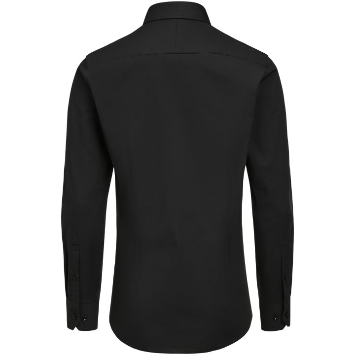Skjorta YB150 Twill Stretch Slim Svart J.Harvest & Frost XS – billede 3