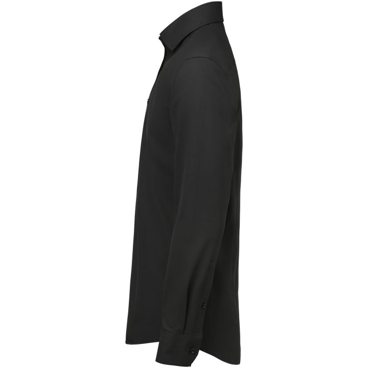 Skjorta YB150 Twill Stretch Slim Svart J.Harvest & Frost XS – billede 4