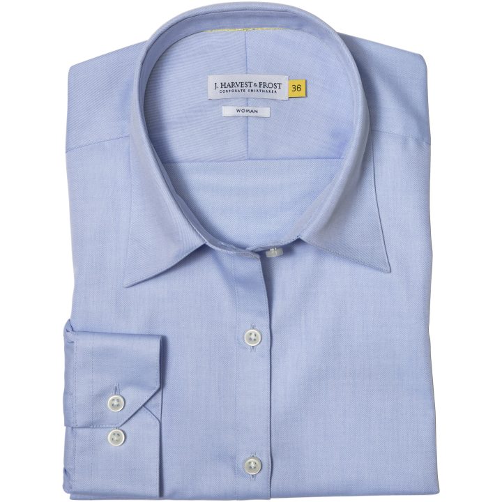 Skjorta YB50 Twill Dam Himmelsblå J.Harvest & Frost XS – billede 2