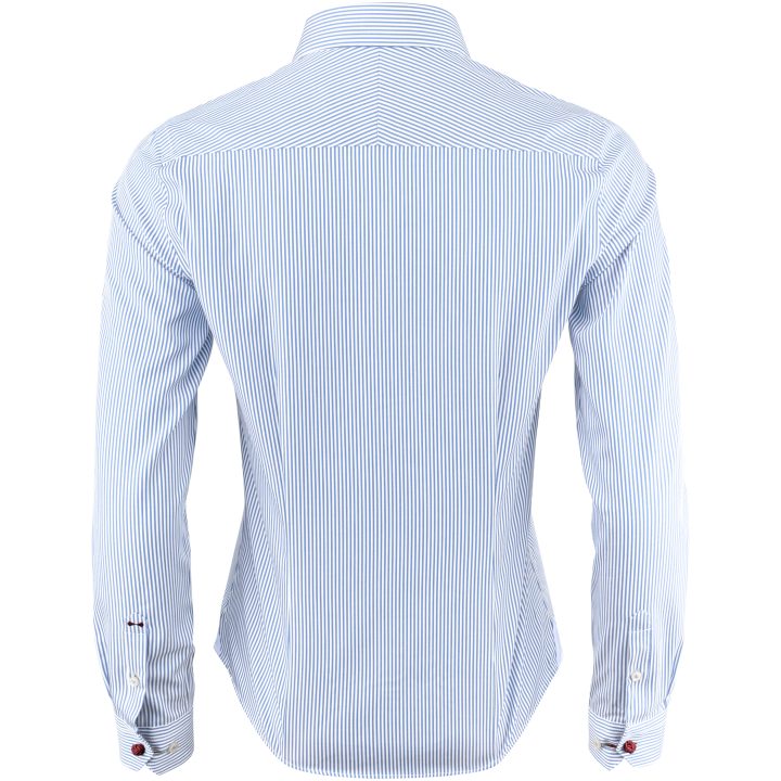 Skjorta YB50 Twill Dam Light blue Stripe J.Harvest & Frost XS – billede 2