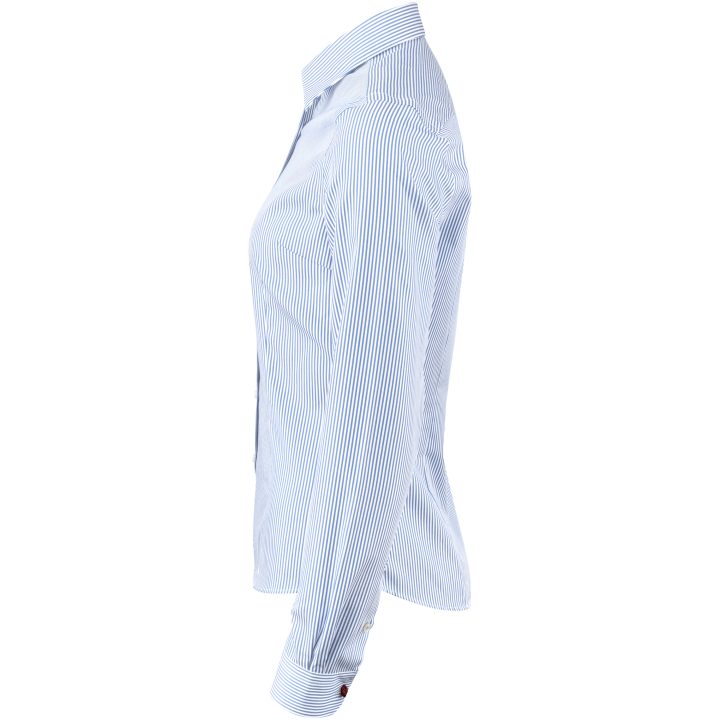 Skjorta YB50 Twill Dam Light blue Stripe J.Harvest & Frost XS – billede 3