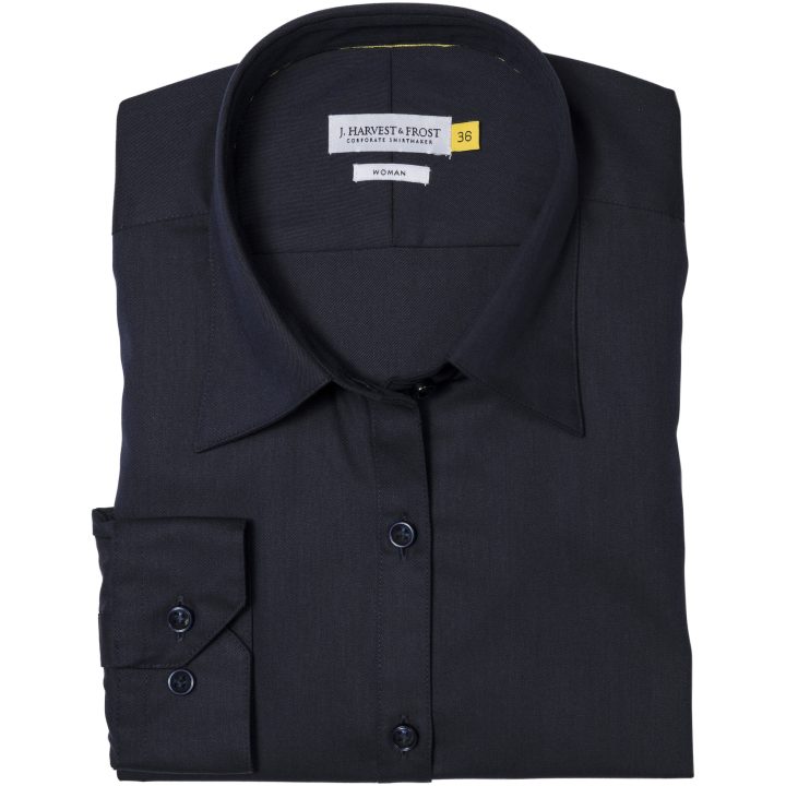 Skjorta YB50 Twill Dam Marinblå J.Harvest & Frost XS – billede 2