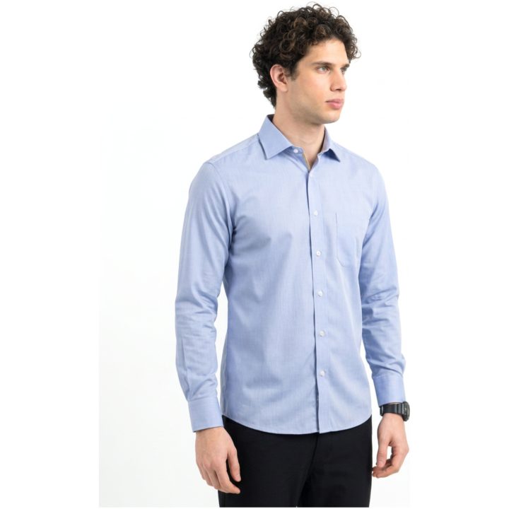 Skjorta YB50 Twill Pocket Slim Himmelsblå J.Harvest & Frost XS 35/36 – billede 6