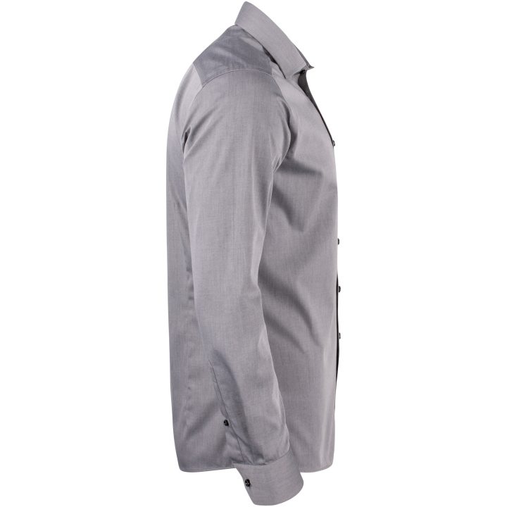 Skjorta YB50 Twill Regular Grå J.Harvest & Frost s – billede 5
