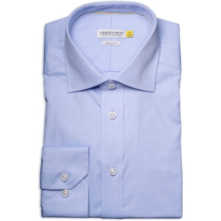 Skjorta YB50 Twill Regular Himmelsblå J.Harvest & Frost s – billede 6
