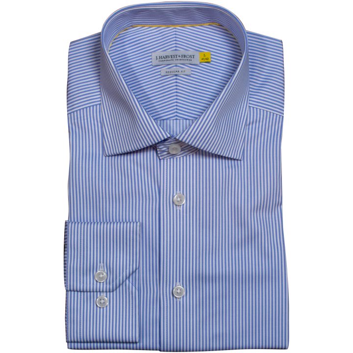 Skjorta YB50 Twill Regular Light blue Stripe J.Harvest & Frost s – billede 9