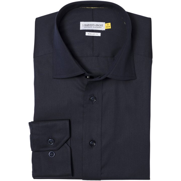 Skjorta YB50 Twill Regular Marinblå J.Harvest & Frost s – billede 2