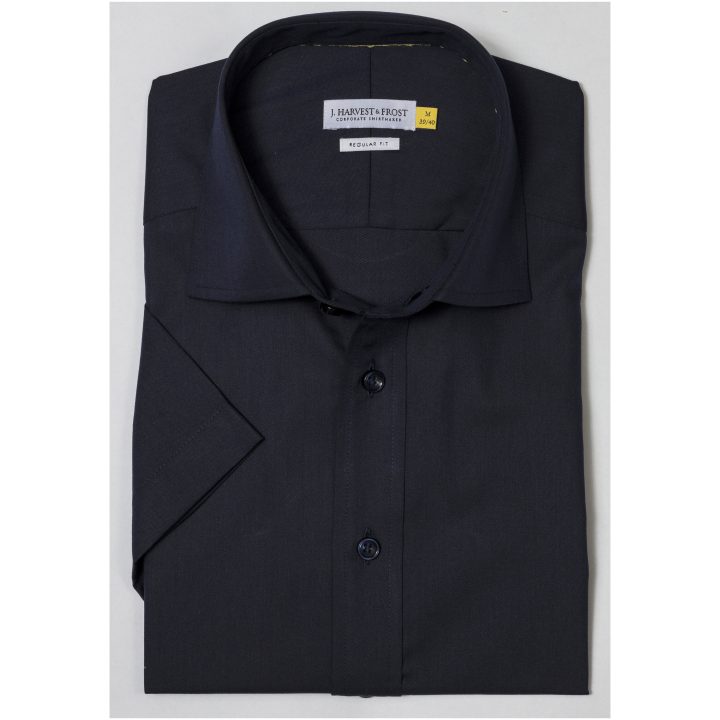 Skjorta YB50 Twill S S Regular Marinblå J.Harvest & Frost s – billede 2