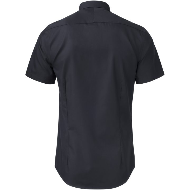 Skjorta YB50 Twill S S Slim Svart J.Harvest & Frost XS – billede 4