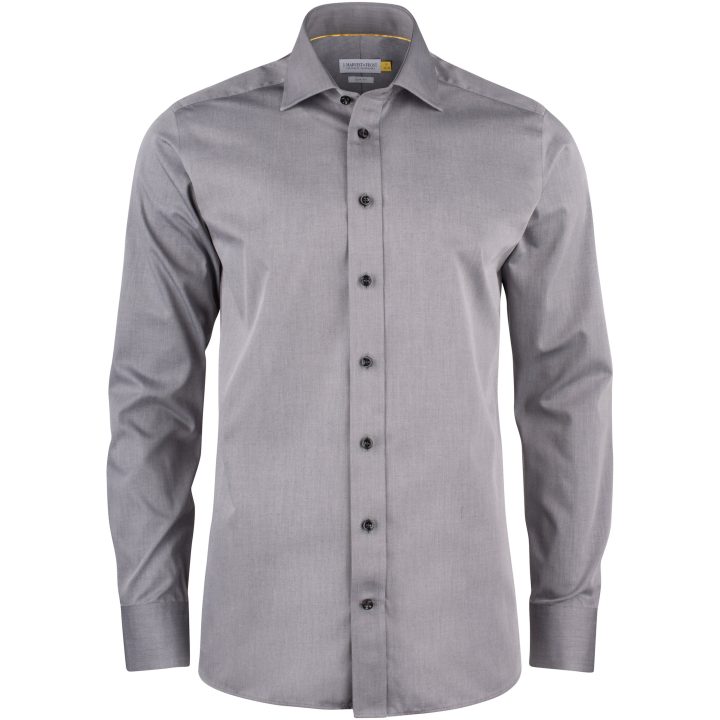 Skjorta YB50 Twill Slim Grå J.Harvest & Frost XS – billede 2