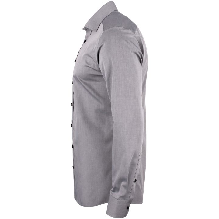 Skjorta YB50 Twill Slim Grå J.Harvest & Frost XS – billede 4