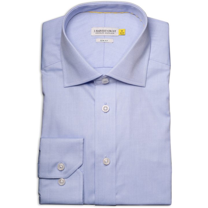 Skjorta YB50 Twill Slim Himmelsblå J.Harvest & Frost XS – billede 6