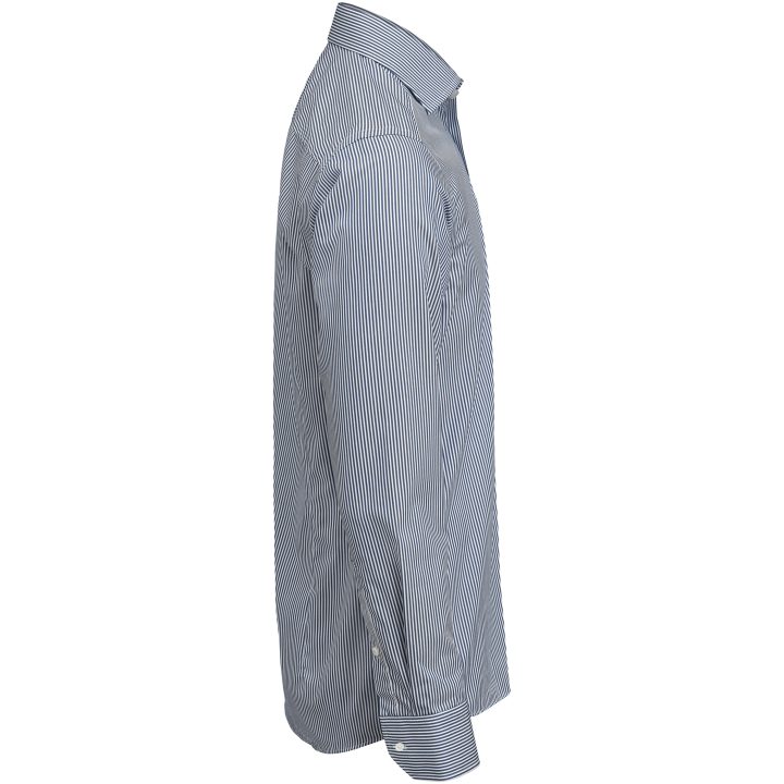 Skjorta YB50 Twill Slim Navy Stripe J.Harvest & Frost XS – billede 7
