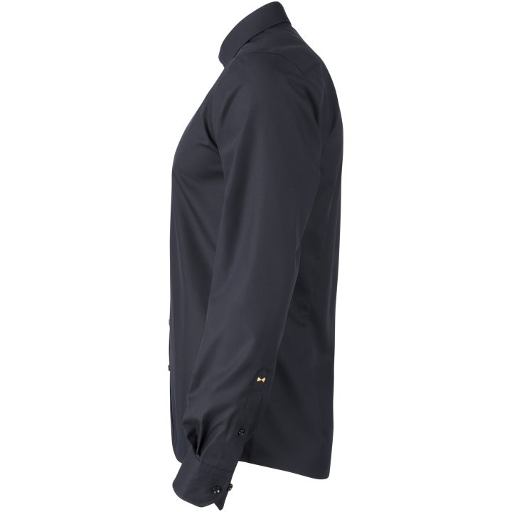 Skjorta YB50 Twill Slim Svart J.Harvest & Frost XS – billede 4
