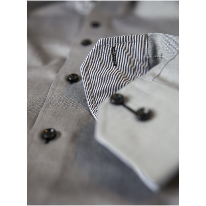 Skjorta YB51 Twill Regular Grå/svart J.Harvest & Frost s – billede 2