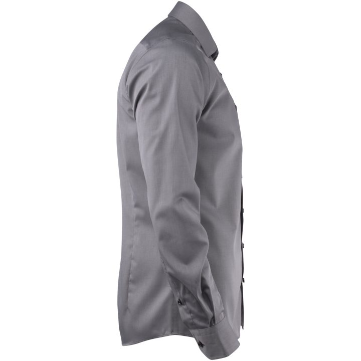 Skjorta YB51 Twill Regular Grå/svart J.Harvest & Frost s – billede 7