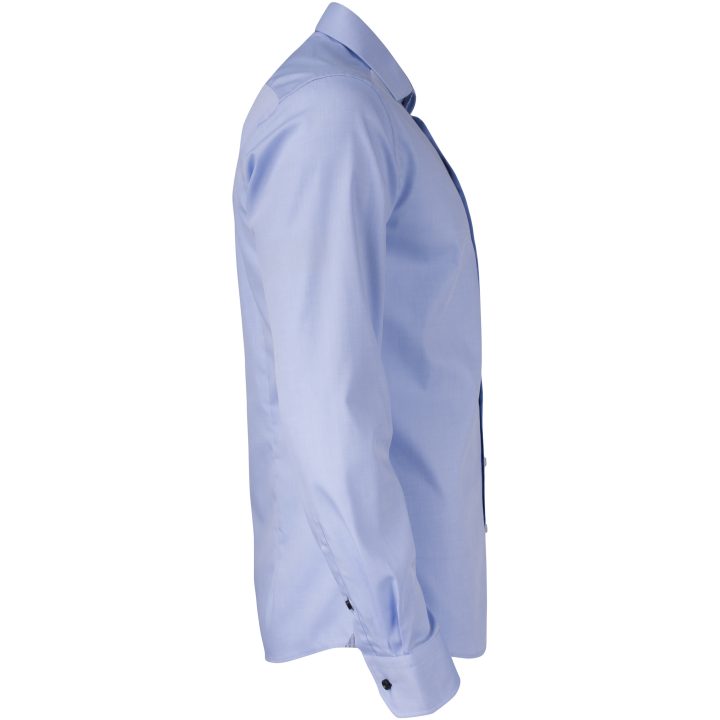 Skjorta YB51 Twill Regular Himmelsblå/marinblå J.Harvest & Frost s – billede 5