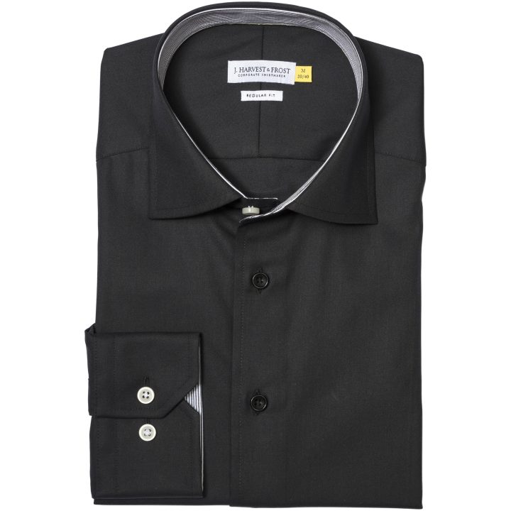 Skjorta YB51 Twill Regular Svart/svart J.Harvest & Frost s – billede 2