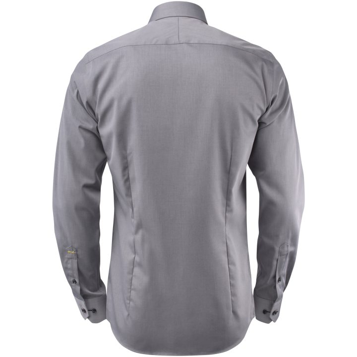 Skjorta YB51 Twill Slim Grå/svart J.Harvest & Frost XS – billede 4