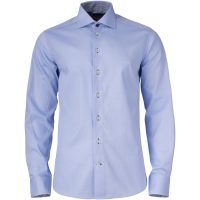 Skjorta YB51 Twill Slim Himmelsblå/marinblå J.Harvest & Frost
